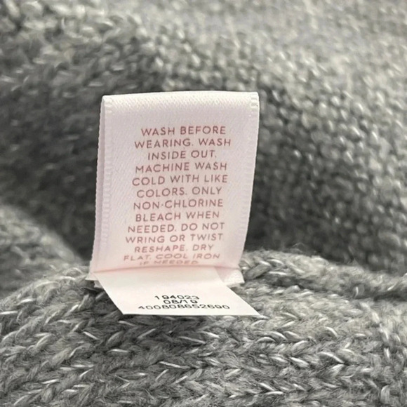 LC Lauren Conrad Puff Sleeves Sweater Women’s‎ Silver Size Small - Picture 11 of 12